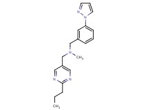 N-methyl-1-(2-propyl-5-pyrimidinyl)-N-[3-(1H-pyrazol-1-yl)benzyl]methanamine
