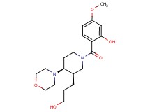 2-{[(3R*,4S*)-3-(3-hydroxypropyl)-4-morpholin-4-ylpiperidin-1-yl]carbonyl}-5-methoxyphenol