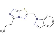 1-[(3-propyl[1,2,4]triazolo[3,4-b][1,3,4]thiadiazol-6-yl)methyl]-1H-indazole
