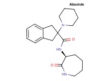 N-[(3S)-2-oxo-3-azepanyl]-2-(1-piperidinyl)-2-indanecarboxamide
