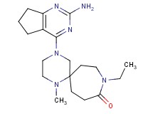4-(2-amino-6,7-dihydro-5H-cyclopenta[d]pyrimidin-4-yl)-9-ethyl-1-methyl-1,4,9-triazaspiro[5.6]dodecan-10-one