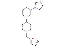 1'-(2-furylmethyl)-3-(1-pyrrolidinyl)-1,4'-bipiperidine