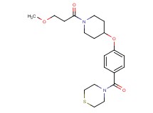 4-(4-{[1-(3-methoxypropanoyl)-4-piperidinyl]oxy}benzoyl)thiomorpholine