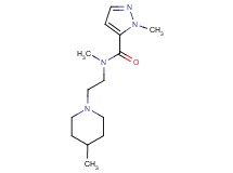 N,1-dimethyl-N-[2-(4-methyl-1-piperidinyl)ethyl]-1H-pyrazole-5-carboxamide trifluoroacetate