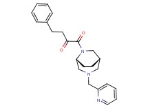 1-oxo-4-phenyl-1-[(1S*,5R*)-3-(2-pyridinylmethyl)-3,6-diazabicyclo[3.2.2]non-6-yl]-2-butanone