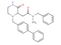 N-benzyl-2-[1-(4-biphenylylmethyl)-3-oxo-2-piperazinyl]-N-methylacetamide
