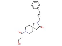 8-(3-hydroxypropanoyl)-2-[(2E)-3-phenyl-2-propen-1-yl]-2,8-diazaspiro[4.5]decan-3-one