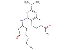 4-{[7-acetyl-2-(dimethylamino)-5,6,7,8-tetrahydropyrido[3,4-d]pyrimidin-4-yl]amino}-1-propylpyrrolidin-2-one