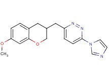 3-(1H-imidazol-1-yl)-6-[(7-methoxy-3,4-dihydro-2H-chromen-3-yl)methyl]pyridazine