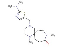 4-{[2-(dimethylamino)-1,3-thiazol-5-yl]methyl}-1,9-dimethyl-1,4,9-triazaspiro[5.6]dodecan-10-one