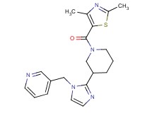 3-[(2-{1-[(2,4-dimethyl-1,3-thiazol-5-yl)carbonyl]piperidin-3-yl}-1H-imidazol-1-yl)methyl]pyridine