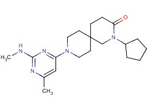 2-cyclopentyl-9-[6-methyl-2-(methylamino)pyrimidin-4-yl]-2,9-diazaspiro[5.5]undecan-3-one