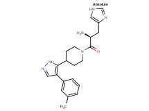 ((1S)-1-(1H-imidazol-4-ylmethyl)-2-{4-[4-(3-methylphenyl)-1H-pyrazol-5-yl]piperidin-1-yl}-2-oxoethyl)amine