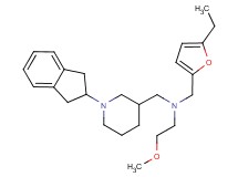 N-{[1-(2,3-dihydro-1H-inden-2-yl)-3-piperidinyl]methyl}-N-[(5-ethyl-2-furyl)methyl]-2-methoxyethanamine