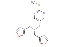 1-[2-(methylthio)pyrimidin-5-yl]-N,N-bis(1,3-oxazol-4-ylmethyl)methanamine
