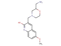 3-{[2-(aminomethyl)morpholin-4-yl]methyl}-6-methoxyquinolin-2-ol