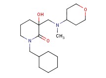 1-(cyclohexylmethyl)-3-hydroxy-3-{[methyl(tetrahydro-2H-pyran-4-yl)amino]methyl}-2-piperidinone