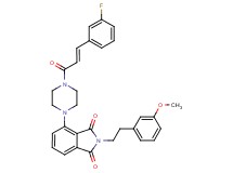4-{4-[(2E)-3-(3-fluorophenyl)-2-propenoyl]-1-piperazinyl}-2-[2-(3-methoxyphenyl)ethyl]-1H-isoindole-1,3(2H)-dione