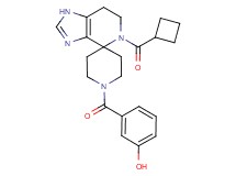 3-{[5-(cyclobutylcarbonyl)-1,5,6,7-tetrahydro-1'H-spiro[imidazo[4,5-c]pyridine-4,4'-piperidin]-1'-yl]carbonyl}phenol