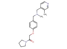 N-methyl-1-(3-methylpyridin-4-yl)-N-[4-(2-oxo-2-pyrrolidin-1-ylethoxy)benzyl]methanamine