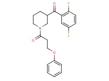 (2,5-difluorophenyl)[1-(3-phenoxypropanoyl)-3-piperidinyl]methanone