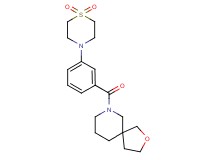 7-[3-(1,1-dioxidothiomorpholin-4-yl)benzoyl]-2-oxa-7-azaspiro[4.5]decane
