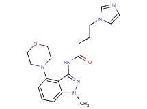 4-(1H-imidazol-1-yl)-N-(1-methyl-4-morpholin-4-yl-1H-indazol-3-yl)butanamide