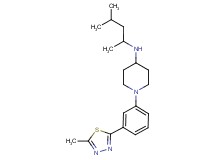 N-(1,3-dimethylbutyl)-1-[3-(5-methyl-1,3,4-thiadiazol-2-yl)phenyl]piperidin-4-amine