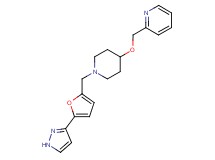 2-{[(1-{[5-(1H-pyrazol-3-yl)-2-furyl]methyl}piperidin-4-yl)oxy]methyl}pyridine