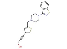 3-(5-{[4-(1,2-benzisothiazol-3-yl)piperazin-1-yl]methyl}-3-thienyl)prop-2-yn-1-ol