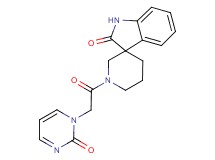 1'-[(2-oxopyrimidin-1(2H)-yl)acetyl]spiro[indole-3,3'-piperidin]-2(1H)-one