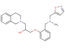 1-(3,4-dihydro-2(1H)-isoquinolinyl)-3-(2-{[(5-isoxazolylmethyl)(methyl)amino]methyl}phenoxy)-2-propanol