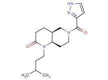 (4aS*,8aR*)-1-(3-methylbutyl)-6-(1H-pyrazol-3-ylcarbonyl)octahydro-1,6-naphthyridin-2(1H)-one