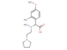 (4-methoxy-2-methylphenyl)[methyl(2-pyrrolidin-1-ylethyl)amino]acetic acid