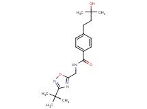 N-[(3-tert-butyl-1,2,4-oxadiazol-5-yl)methyl]-4-(3-hydroxy-3-methylbutyl)benzamide