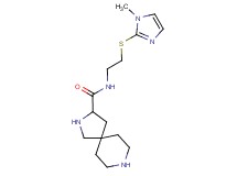 N-{2-[(1-methyl-1H-imidazol-2-yl)thio]ethyl}-2,8-diazaspiro[4.5]decane-3-carboxamide dihydrochloride