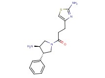 4-{3-[(3R*,4S*)-3-amino-4-phenylpyrrolidin-1-yl]-3-oxopropyl}-1,3-thiazol-2-amine