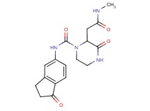 2-[2-(methylamino)-2-oxoethyl]-3-oxo-N-(1-oxo-2,3-dihydro-1H-inden-5-yl)piperazine-1-carboxamide