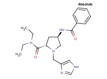 (4R)-4-(benzoylamino)-N,N-diethyl-1-(1H-imidazol-4-ylmethyl)-L-prolinamide