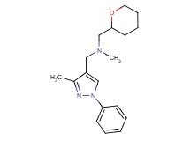 N-methyl-1-(3-methyl-1-phenyl-1H-pyrazol-4-yl)-N-(tetrahydro-2H-pyran-2-ylmethyl)methanamine