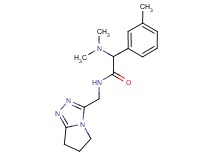 N-(6,7-dihydro-5H-pyrrolo[2,1-c][1,2,4]triazol-3-ylmethyl)-2-(dimethylamino)-2-(3-methylphenyl)acetamide