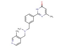 6-methyl-2-[3-({methyl[(3-methyl-4-pyridinyl)methyl]amino}methyl)phenyl]-4(3H)-pyrimidinone