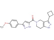 3-cyclobutyl-5-{[3-(4-methoxyphenyl)-1H-pyrazol-5-yl]carbonyl}-4,5,6,7-tetrahydro-1H-pyrazolo[4,3-c]pyridine