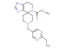 1'-[(2-ethylpyrimidin-5-yl)methyl]-5-propionyl-1,5,6,7-tetrahydrospiro[imidazo[4,5-c]pyridine-4,4'-piperidine]