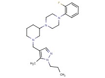 1-(2-fluorophenyl)-4-{1-[(5-methyl-1-propyl-1H-pyrazol-4-yl)methyl]-3-piperidinyl}piperazine