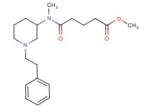 methyl 5-{methyl[1-(2-phenylethyl)-3-piperidinyl]amino}-5-oxopentanoate