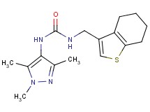 N-(4,5,6,7-tetrahydro-1-benzothien-3-ylmethyl)-N'-(1,3,5-trimethyl-1H-pyrazol-4-yl)urea