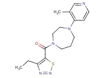 1-[(4-ethyl-1,2,3-thiadiazol-5-yl)carbonyl]-4-(3-methylpyridin-4-yl)-1,4-diazepane