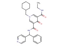 1-(cyclohexylmethyl)-N-ethyl-4-oxo-N'-[phenyl(4-pyridinyl)methyl]-1,4-dihydro-3,5-pyridinedicarboxamide