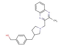 [4-({1-[(3-methylquinoxalin-2-yl)methyl]pyrrolidin-3-yl}methyl)phenyl]methanol